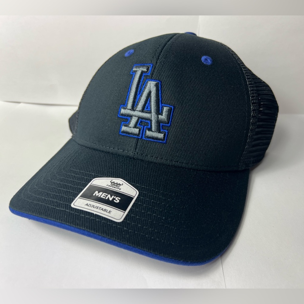 LA Dodgers Adjustable Mesh Hat MLB Licensed OSFA Blue/Black Cap